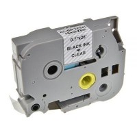 Стрічка для принтера етикеток UKRMARK RL-B-T141P-BK/CL, аналог TZE141. 18 мм х 8 м (900239)