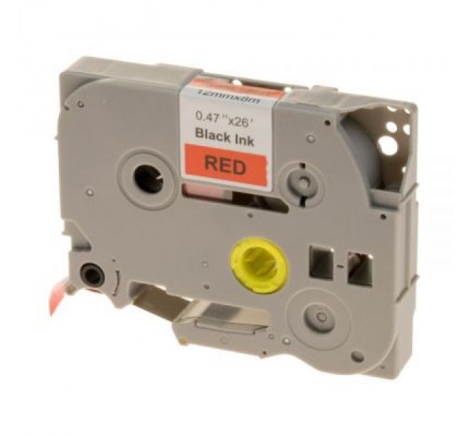 UKRMARK Стрічка для принтера етикеток UKRMARK RL-B-T431P-BK/RE, аналог TZE431. 12 мм х 8 м (900248)