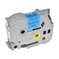 Стрічка для принтера етикеток UKRMARK RL-B-T551P-BK/BL, аналог TZE551. 24 мм х 8 м (900252)