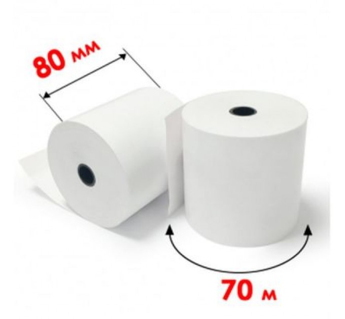 ІКС Стрічка касова ІКС 80мм*70м (пакунок 6шт) (80T-6)