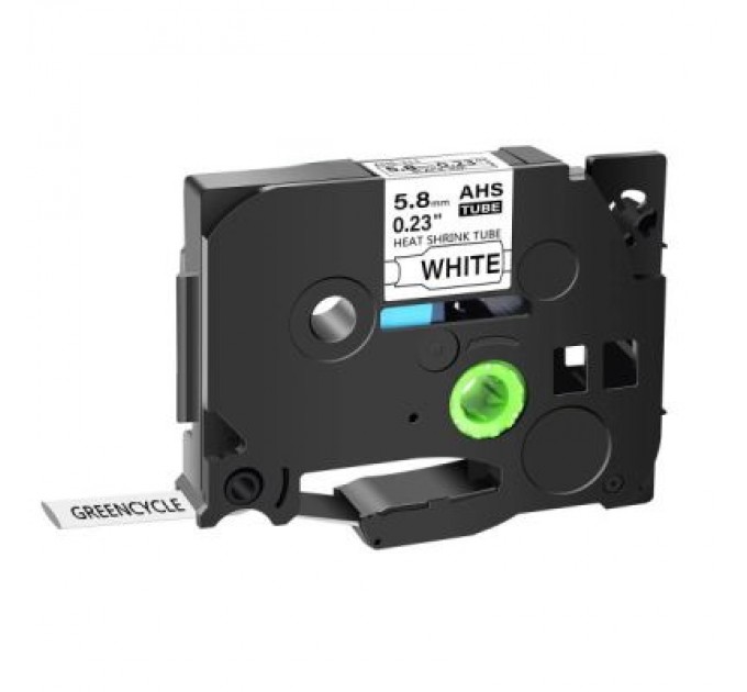 UKRMARK Стрічка для принтера етикеток UKRMARK трубка термозбіжна сумісна з HSe-211, 5,8мм х 1,5м, black on white (900381)