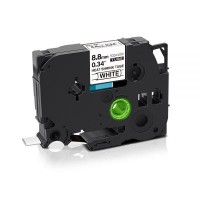 Стрічка для принтера етикеток UKRMARK трубка термозбіжна сумісна з HSe-221, 8,8мм х 1,5м, black on white (900410)