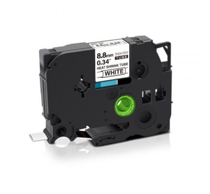 UKRMARK Стрічка для принтера етикеток UKRMARK трубка термозбіжна сумісна з HSe-221, 8,8мм х 1,5м, black on white (900410)