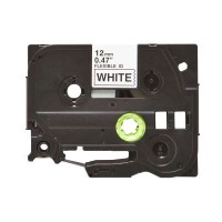 Стрічка для принтера етикеток UKRMARK сумісна з TZEFX231. гнучка, 12мм х 8м. black on white (TZeFX231) (900407)