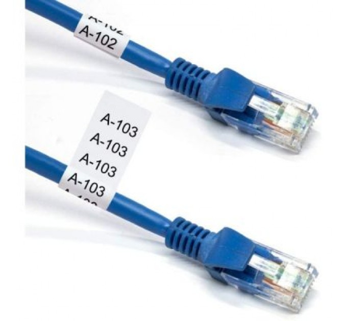 UKRMARK Стрічка для принтера етикеток UKRMARK сумісна з TZEFX231. гнучка, 12мм х 8м. black on white (TZeFX231) (900407)