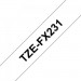 UKRMARK Стрічка для принтера етикеток UKRMARK сумісна з TZEFX231. гнучка, 12мм х 8м. black on white (TZeFX231) (900407)