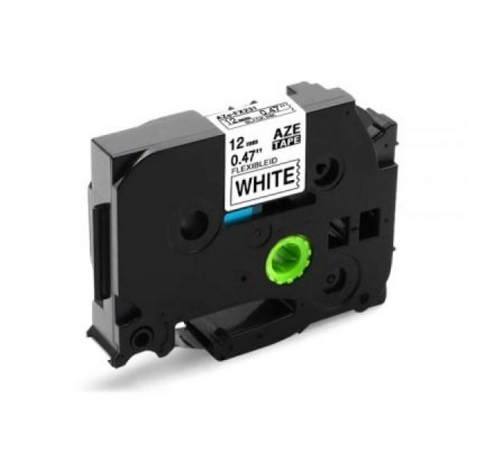 UKRMARK Стрічка для принтера етикеток UKRMARK сумісна з TZEFX631 гнучка, 12мм х 8м black on white (CBTZF631) (900408)