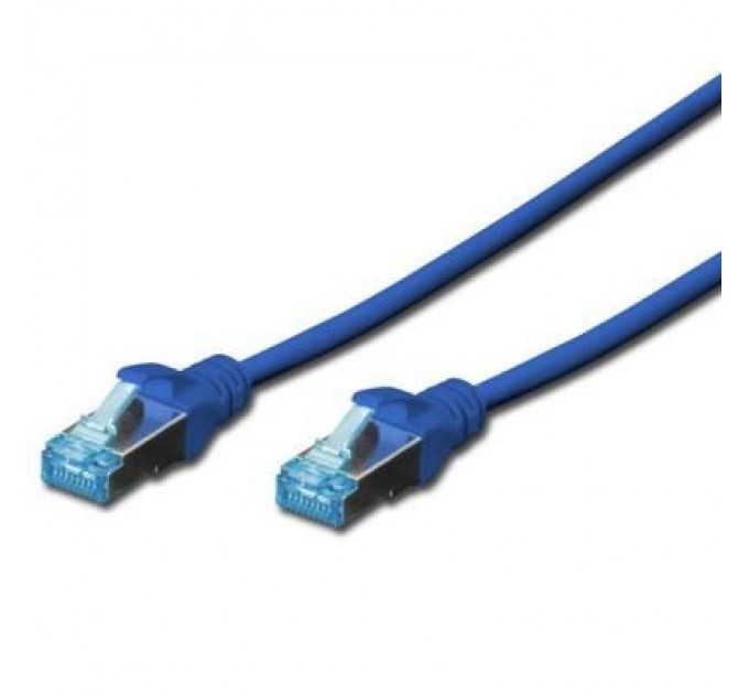 Assmann Патч-корд Digitus 5м, cat.5e, SF-UTP, AWG 26/7, blue (DK-1531-050/B)