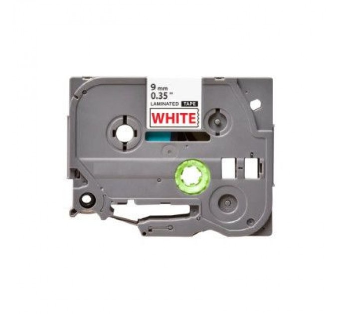 UKRMARK Стрічка для принтера етикеток UKRMARK B-T222P, ламінована, 9мм х 8м, red on white, аналог TZe222 (900553)