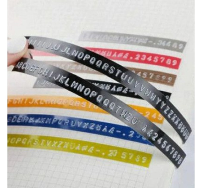 UKRMARK Стрічка для принтера етикеток UKRMARK D-520102-RE, 9 мм х 3 м, червона, аналог DYMO 520102 / S0898150 (900858)