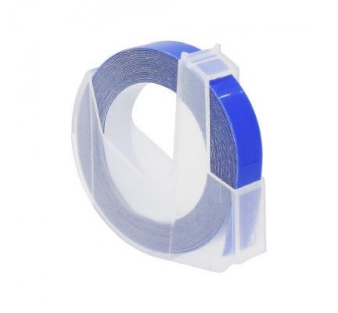 UKRMARK Стрічка для принтера етикеток UKRMARK D-520106-BL, 9 мм х 3 м, синя, аналог DYMO 520106 / S0898140 (900862)