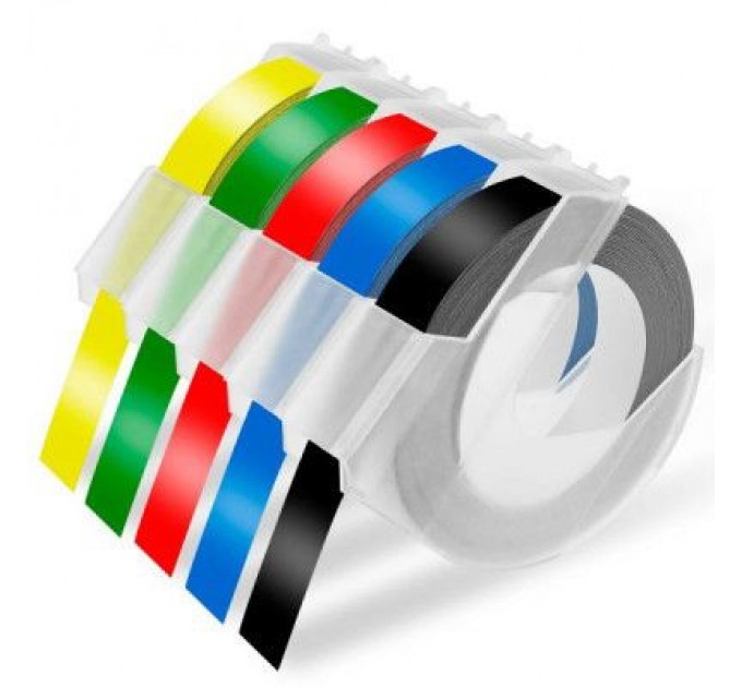 UKRMARK Стрічка для принтера етикеток UKRMARK D-520108-YE, 9 мм х 3 м, жовта, аналог DYMO 520108 / S0898170 (900861)