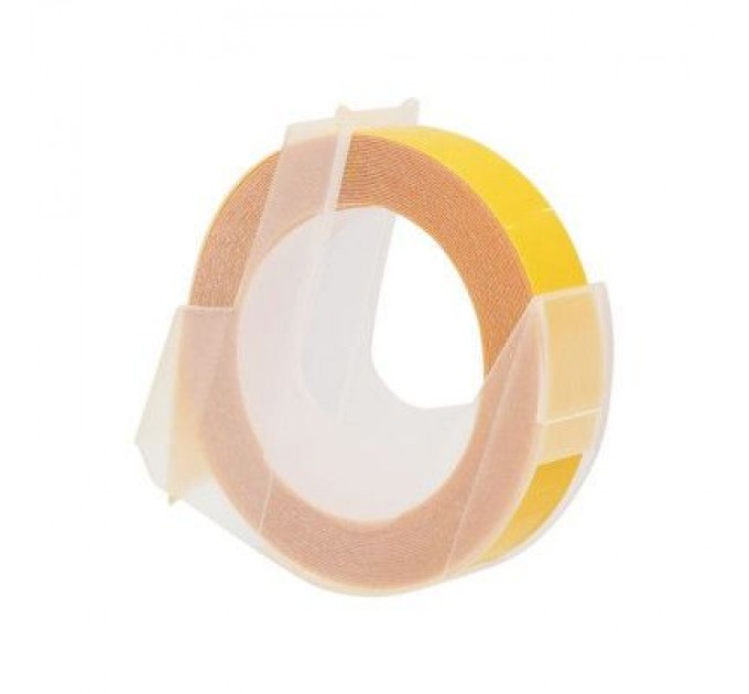 UKRMARK Стрічка для принтера етикеток UKRMARK D-520108-YE, 9 мм х 3 м, жовта, аналог DYMO 520108 / S0898170 (900861)