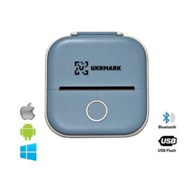 UKRMARK Принтер чеків UKRMARK P02BL Bluetooth, блакитний (900936)