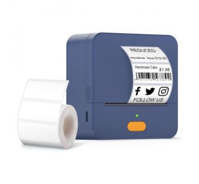 UKRMARK Принтер етикеток UKRMARK UP1BL bluetooth, USB, синій (900773)