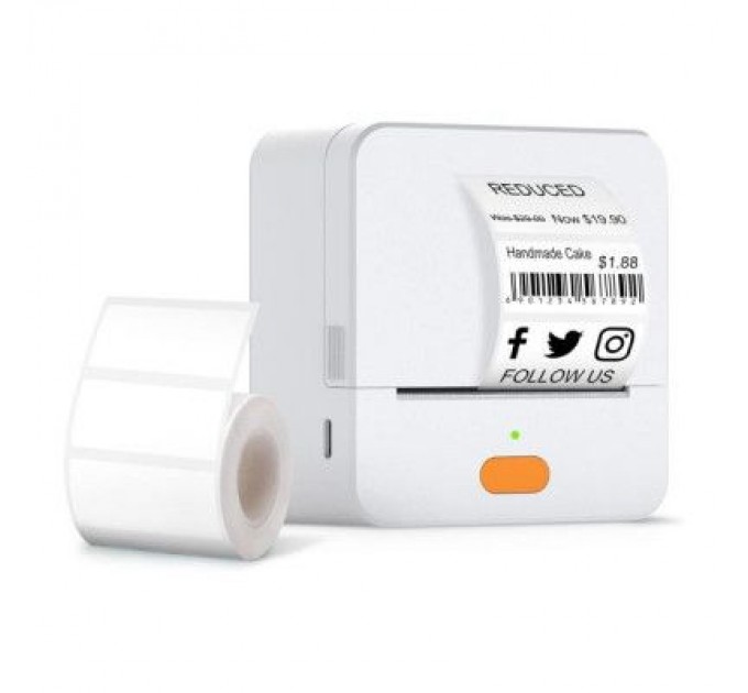 UKRMARK Принтер етикеток UKRMARK UP1WT bluetooth, USB, білий (900772)