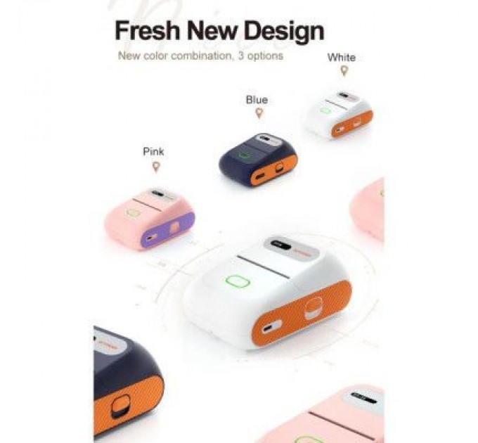 UKRMARK Принтер етикеток UKRMARK DP26WT bluetooth, USB, білий (900885)