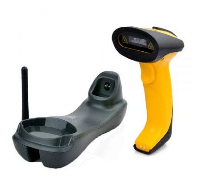 UKRMARK Сканер штрих-коду UKRMARK EV-W2503 2D, 433MHz, USB, IP64, stand, black/yellow (900769)