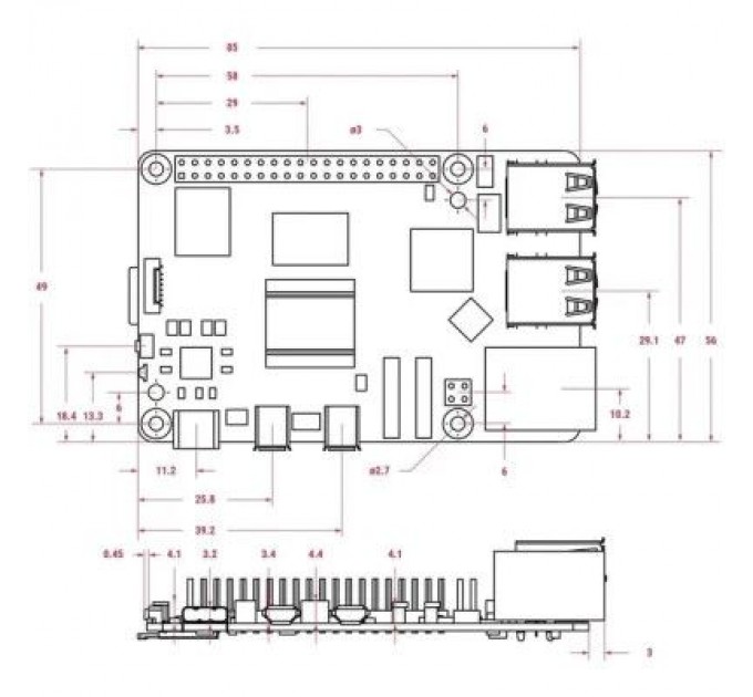 Raspberry Pi Промисловий ПК Raspberry Pi 5 4GB (RPI5-4GB/RPI503)
