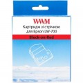 WWM Стрічка для принтера етикеток WWM для Epson LW-700 24mm х 8m Black-on-Red (WWM-SC24R)