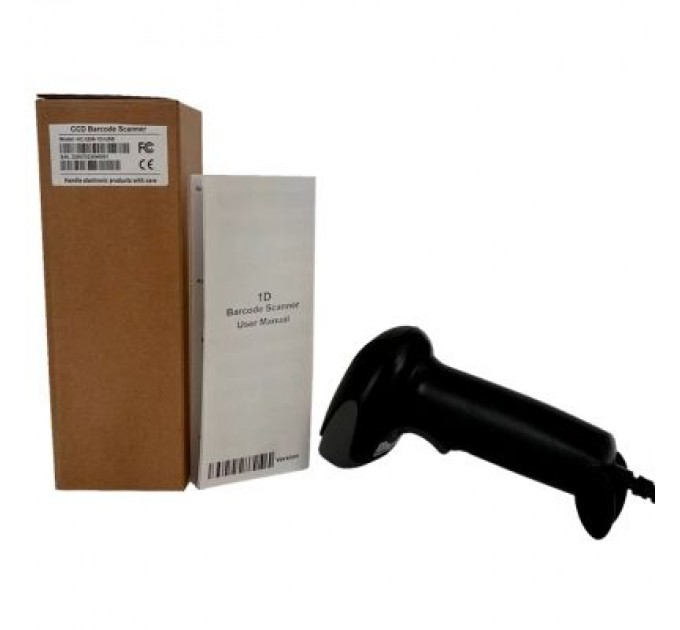 ІКС Сканер штрих-коду ІКС ІКС-3206 CCD/1D, USB, black (ІКС-3206-1D-USB)