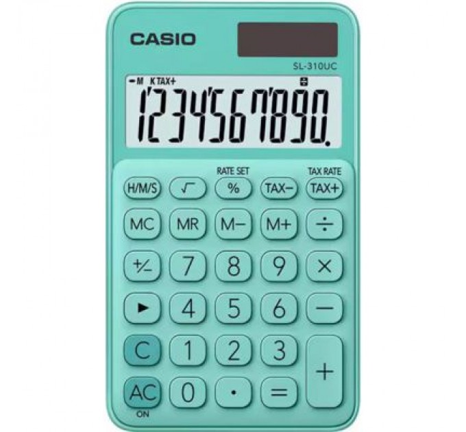 Casio Калькулятор Casio SL-310UC-GN-W-EC, зелений (CALC-CAS-SL-310UC-GN)