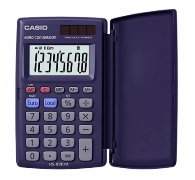 Casio Калькулятор Casio HS-8VERA-WA-EP, чорний (CALC-CAS-HS-8VERA-WA)