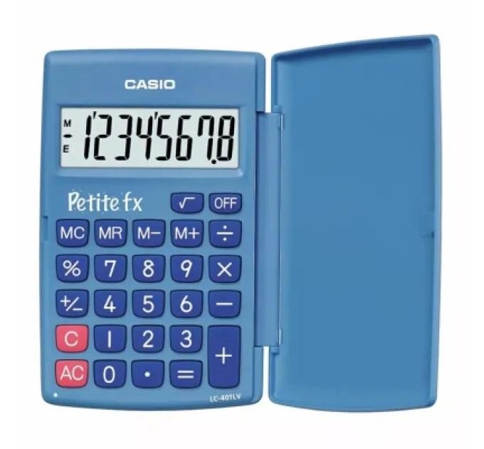 Casio Калькулятор Casio LC-401LV-BU-W-A-EP, блакитний (CALC-CAS-LC-401LV-BU)