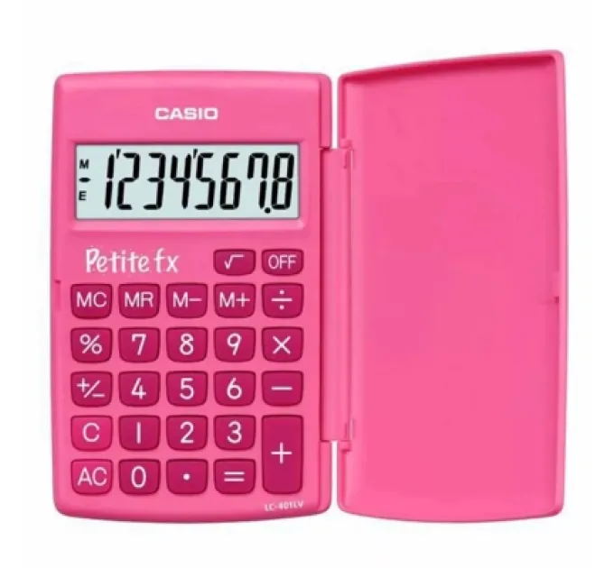 Casio Калькулятор Casio LC-401LV-PK-W-A-EP, рожевий (CALC-CAS-LC-401LV-PK)