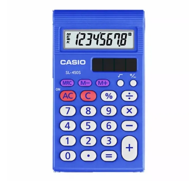 Casio Калькулятор Casio SL-450S-W-EP, синій (CALC-CAS-SL-450S-W-E)