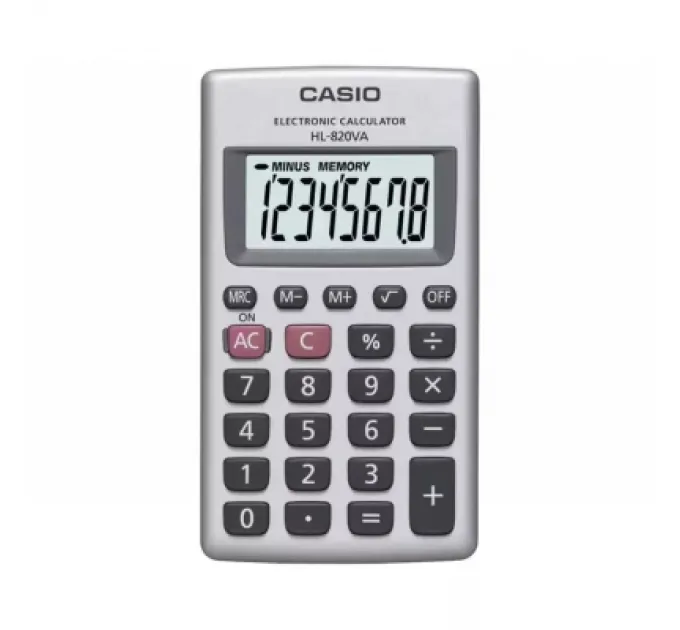 Casio Калькулятор Casio HL-820VA-W-EP, сріблястий (CALC-CAS-HL-820VA-W)