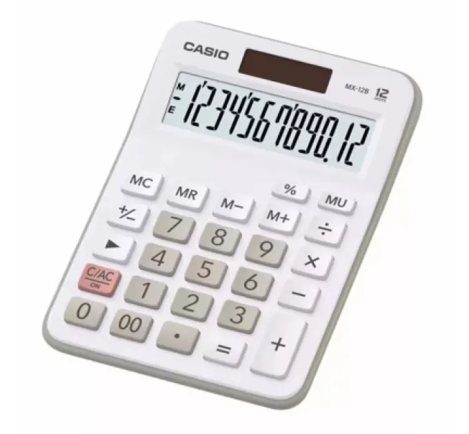 Casio Калькулятор Casio MX-12B-WE-W-EC, білий (CALC-CAS-MX-12B-WE-W)