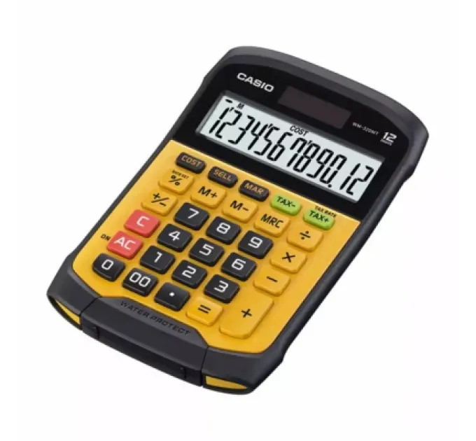Casio Калькулятор Casio WM-320MT-W-EC, чорно-жовтий (CALC-CAS-WM-320MT-W)