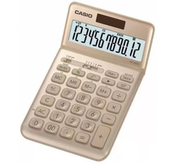 Casio Калькулятор Casio JW-200SC-GD-W-EP, золотистий (CALC-CAS-JW-200SC-GD)