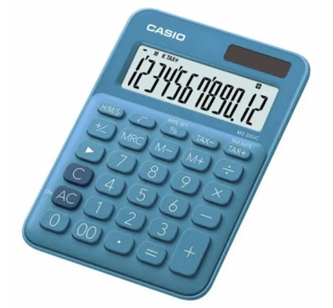 Casio Калькулятор Casio MS-20UC-BU-W-EC, синій (CALC-CAS-MS-20UC-BU)