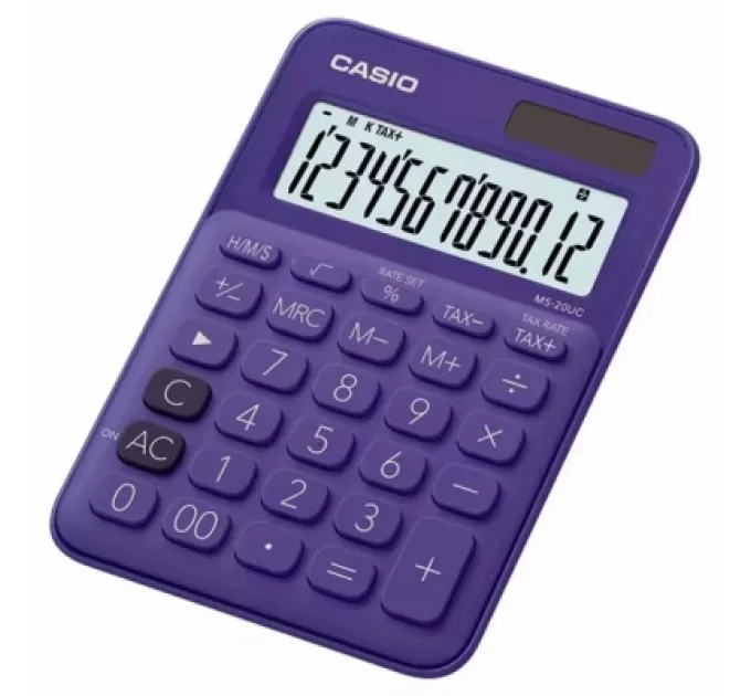 Casio Калькулятор Casio MS-20UC-PL-W-EC, фіолетовий (CALC-CAS-MS-20UC-PL)