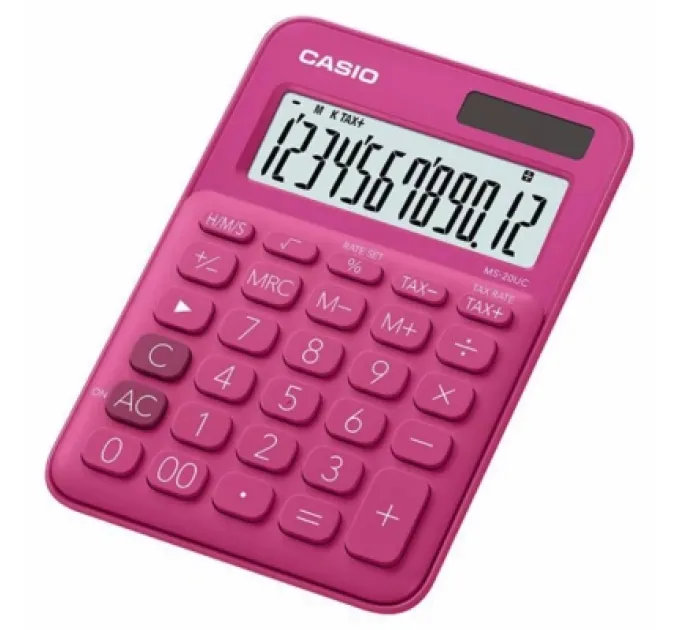 Casio Калькулятор Casio MS-20UC-RD-W-EC, червоний (CALC-CAS-MS-20UC-RD)