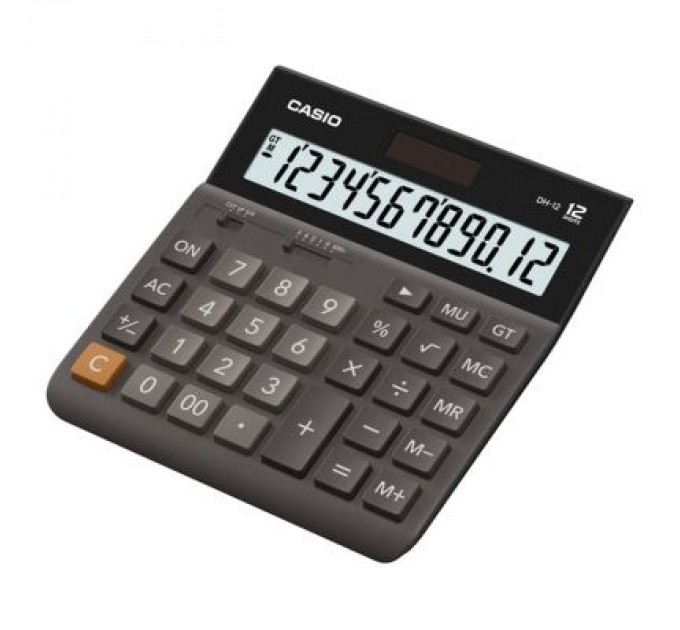 Casio Калькулятор Casio DH-12-BK-S-EP, чорний (CALC-CAS-DH-12-BK-S)