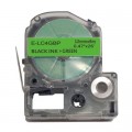 UKRMARK Стрічка для принтера етикеток UKRMARK E-LC4GBP, 12мм х 8м, black on green, сумісна з LC-4GBP (900508)