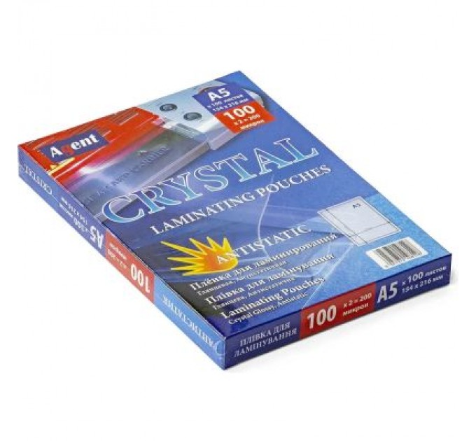 Agent Плівка для ламінування Agent глянц. А5 100мкн (100 шт.) (3150021)