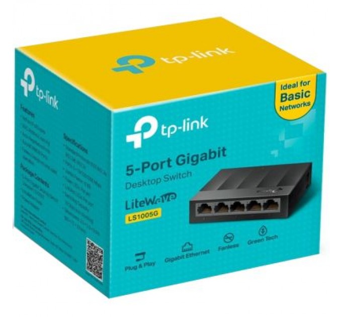 TP-Link Комутатор мережевий TP-Link LS1005G