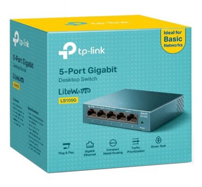 TP-Link Комутатор мережевий TP-Link LS105G