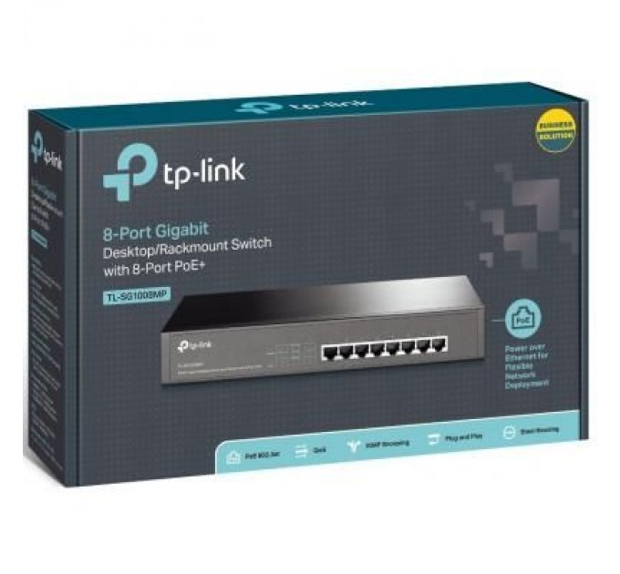 TP-Link Комутатор мережевий TP-Link TL-SG1008MP