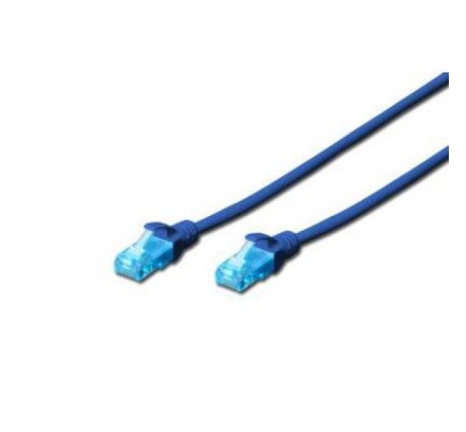 Assmann Патч-корд 0.5м, UTP, cat.5e, CCA, blue Digitus (DK-1512-005/B)