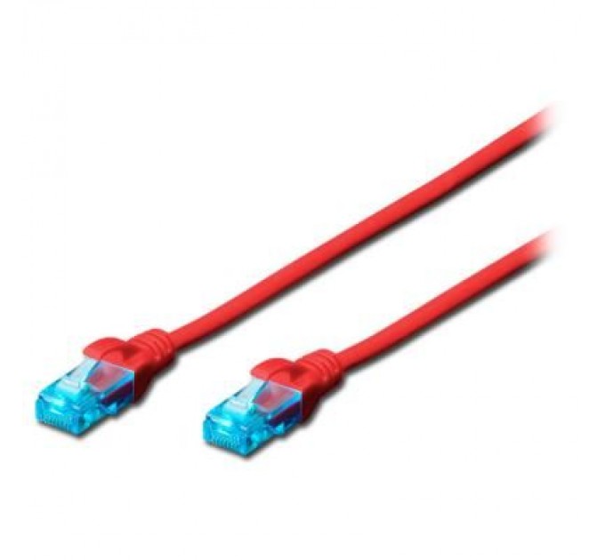 Assmann Патч-корд 3м, UTP, cat.5e, AWG 26/7, CCA, PVC, red Digitus (DK-1512-030/R)