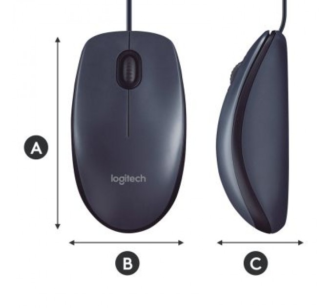 Logitech Мишка Logitech B100 Black (910-003357)