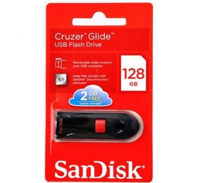 SanDisk USB флеш накопичувач SanDisk 128Gb Cruzer Glide (SDCZ60-128G-B35)