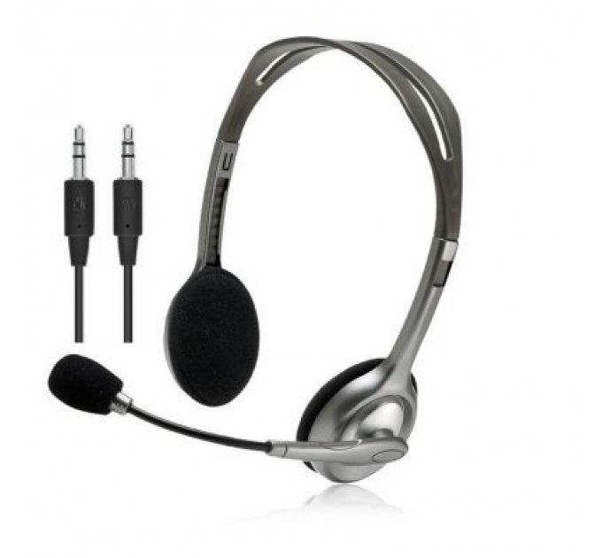 Logitech Навушники Logitech H110 Stereo Headset with 2*3pin jacks (981-000271)