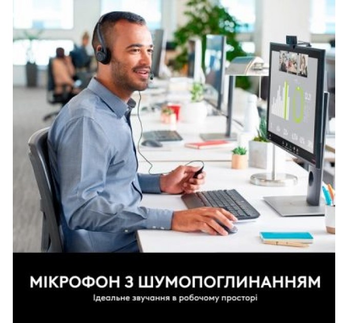 Logitech Навушники Logitech PC 960 Stereo Headset USB (981-000100)