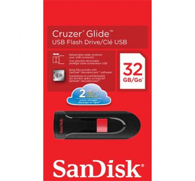 SanDisk USB флеш накопичувач SanDisk 32Gb Cruzer Glide (SDCZ60-032G-B35)